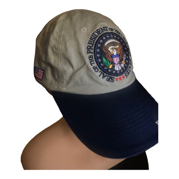 Presidential Seal Hat Washington DC Hat Baseball Cap (Tan) - Picture 5 of 9